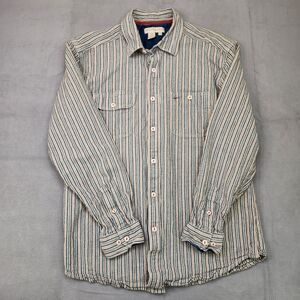 The Territory Ahead Button Up Shirt Men's L Long Sleeve Striped Southwest Aztec